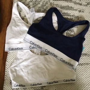 Calvin Klein bralette bundle! Top 2 pictured
